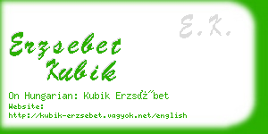 erzsebet kubik business card